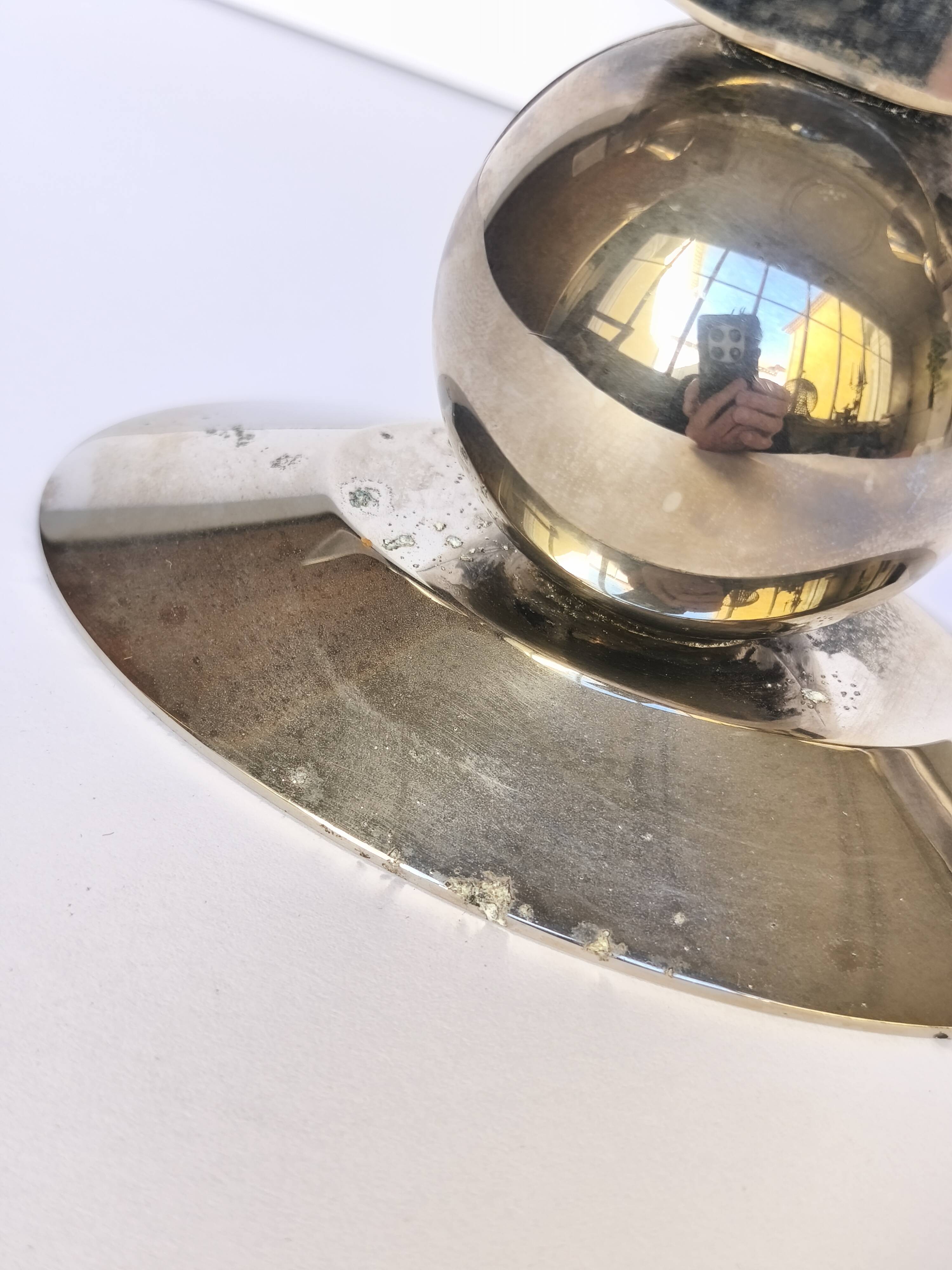 Art Deco Metal Candle Holder