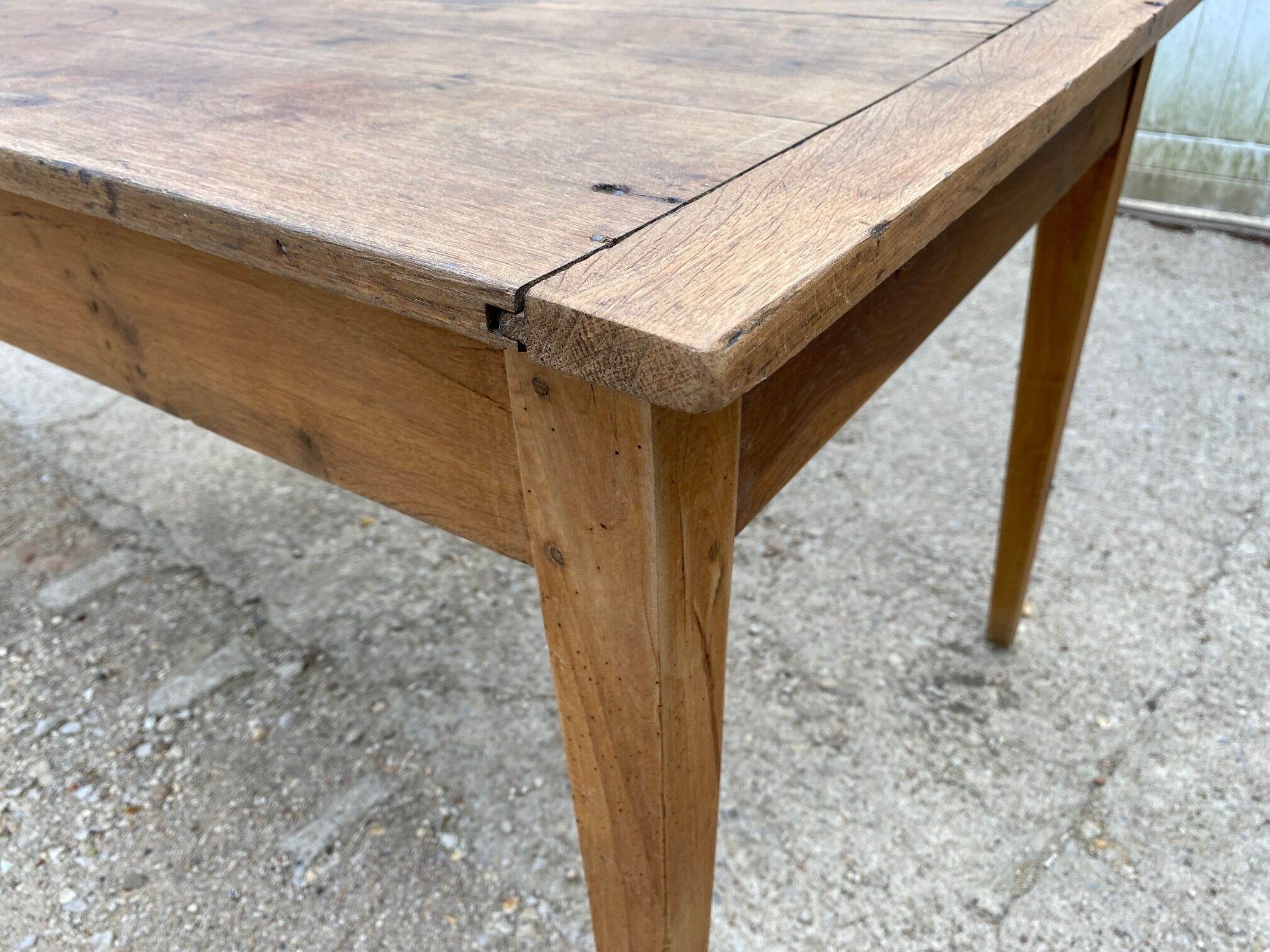 Solid oak farmhouse table 1900