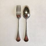 Set of 18 Christofle silver-plated cutlery, Printania model