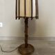 Vintage 1960s rattan floor lamp.