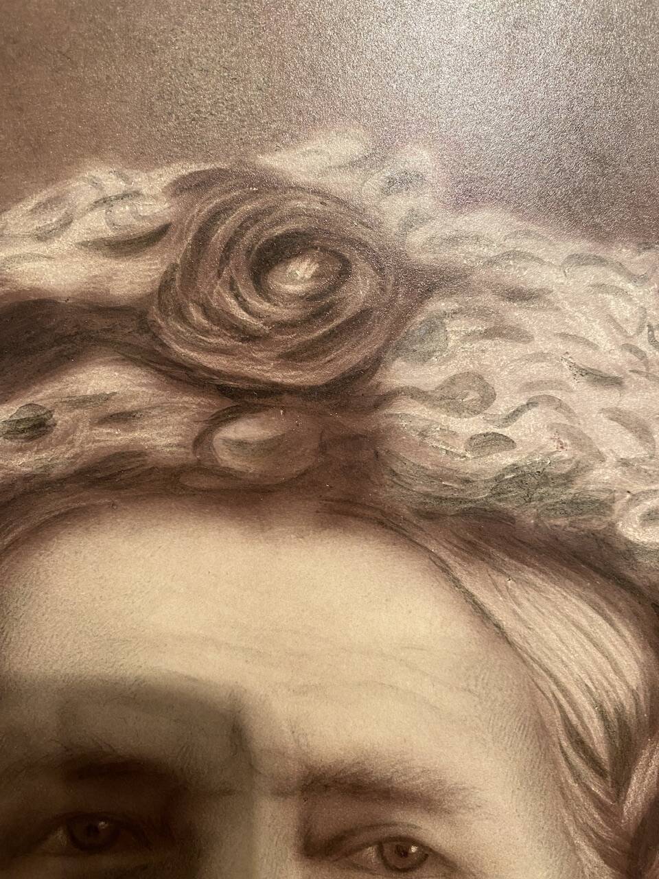 Old silver photos, couple, Napoleon III period