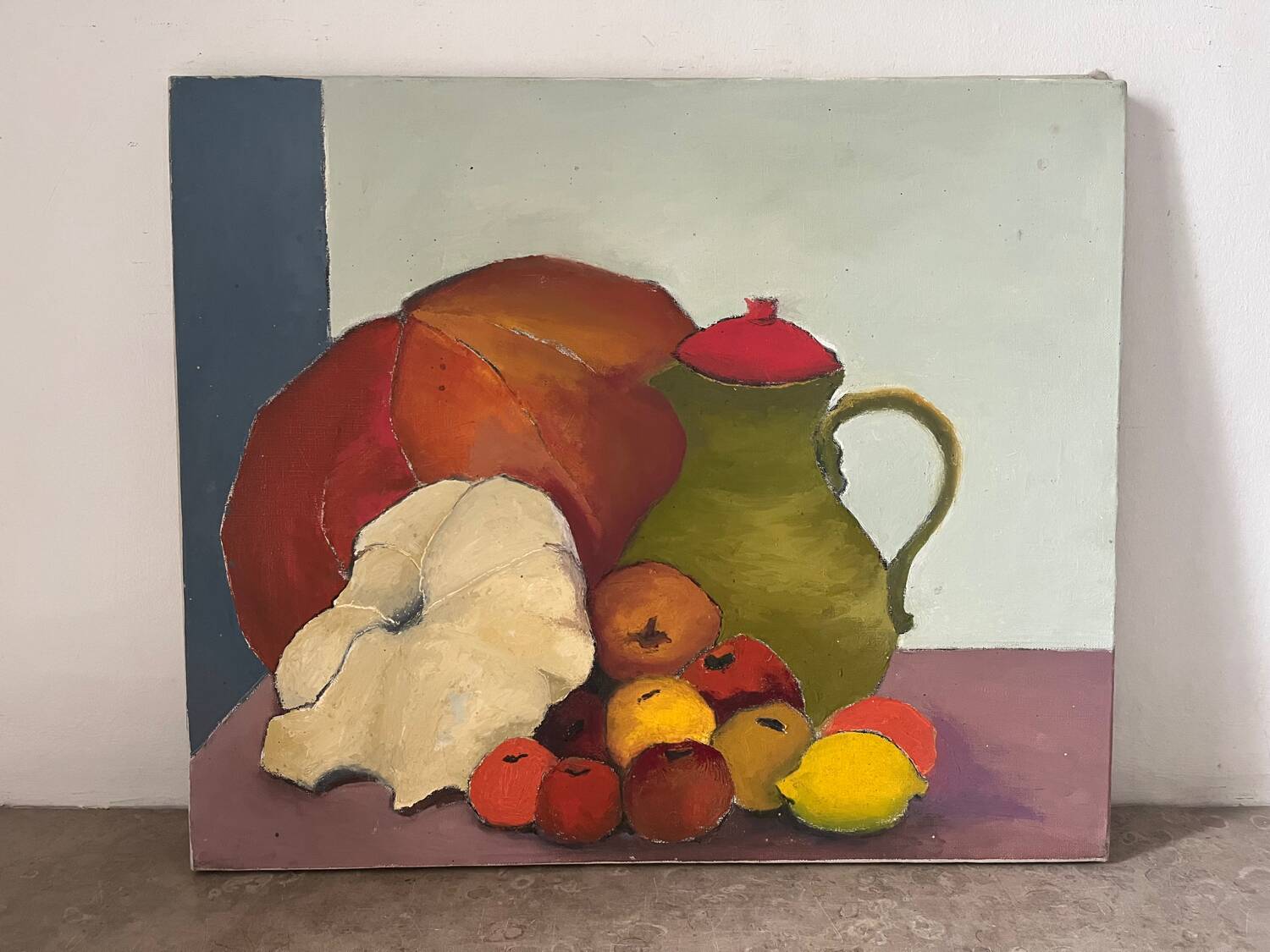 Autumn still life, oil on canvas countersigned Laffargue