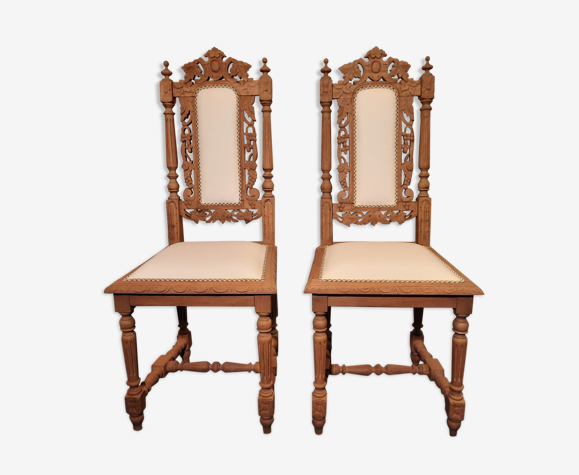 Ensemble de 2 chaises en bois