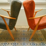 Armchairs Zig Zag scandinavian 50 60 years