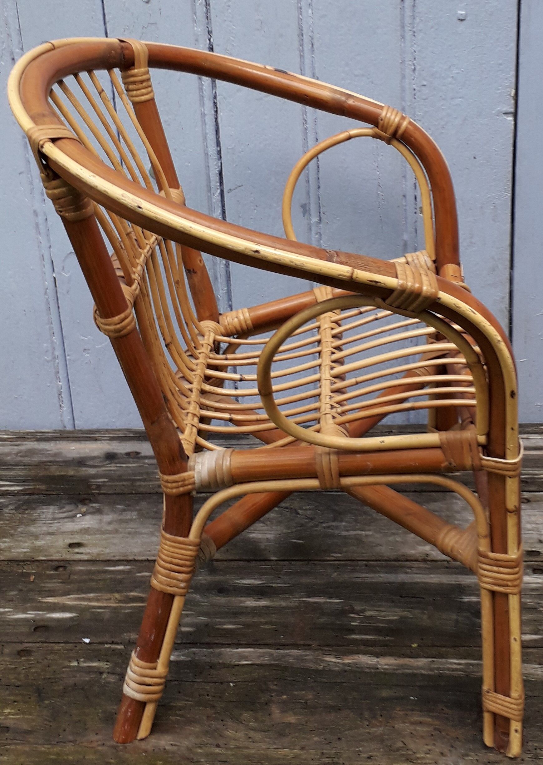 Child rattan armchair