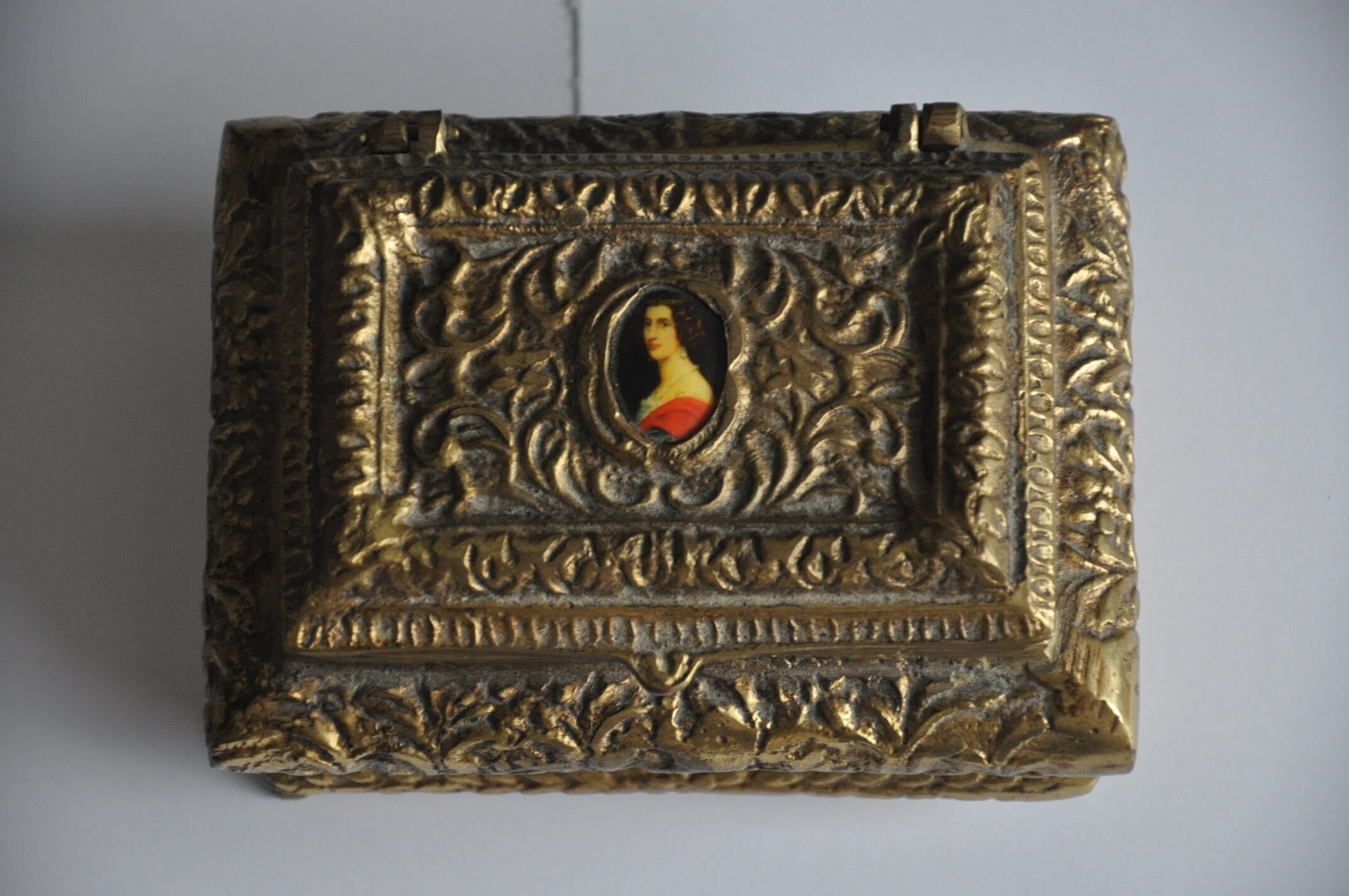 Brass jewelry box