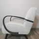 Fauteuil blanc par Jindrich Halabala, années 1940