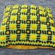 Vintage crochet cushion