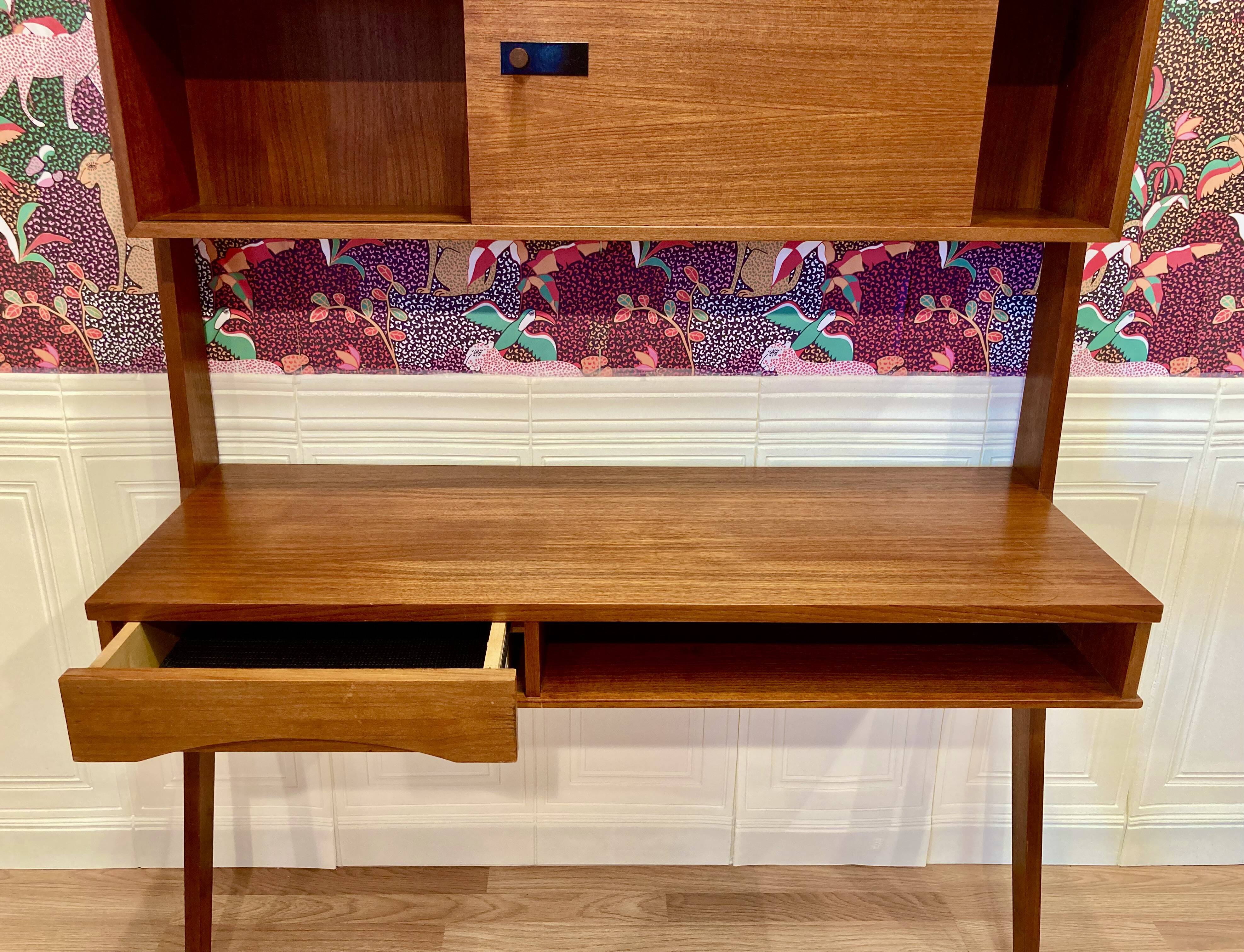 Elegant 1950s Scandinavian design desk.