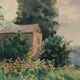 "Landscape of the Norman bocage ", watercolour framed and signed, early 20th century