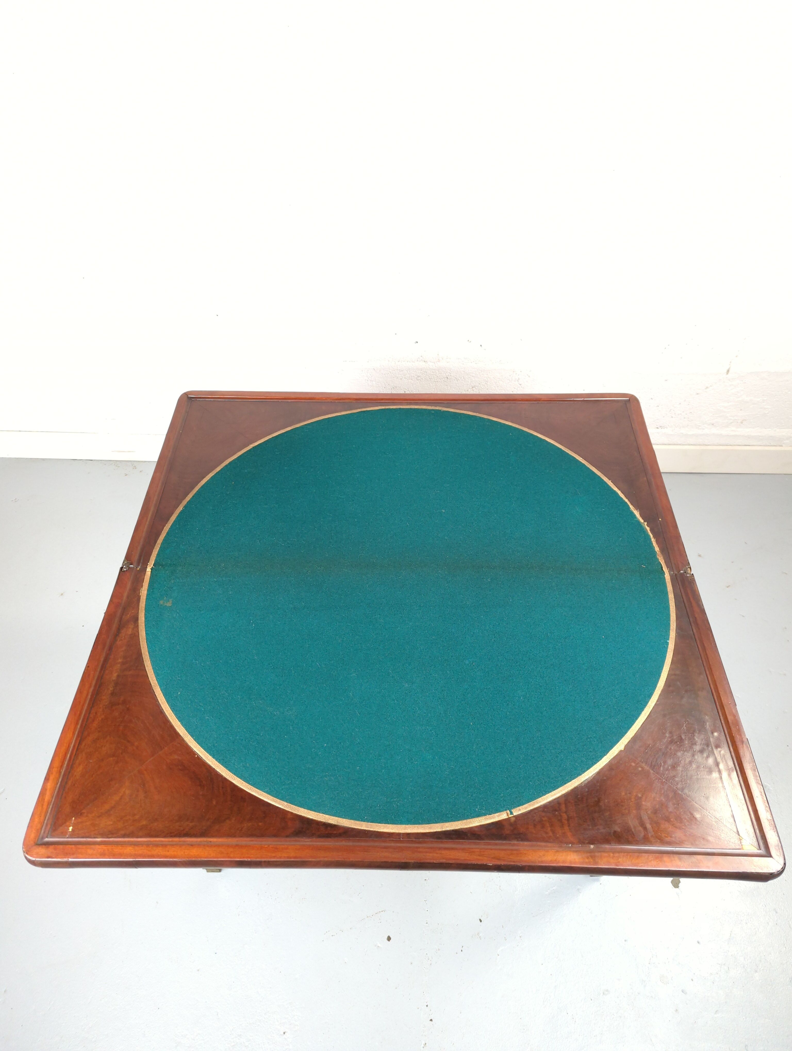 Game table wallet mahogany veneer era empire