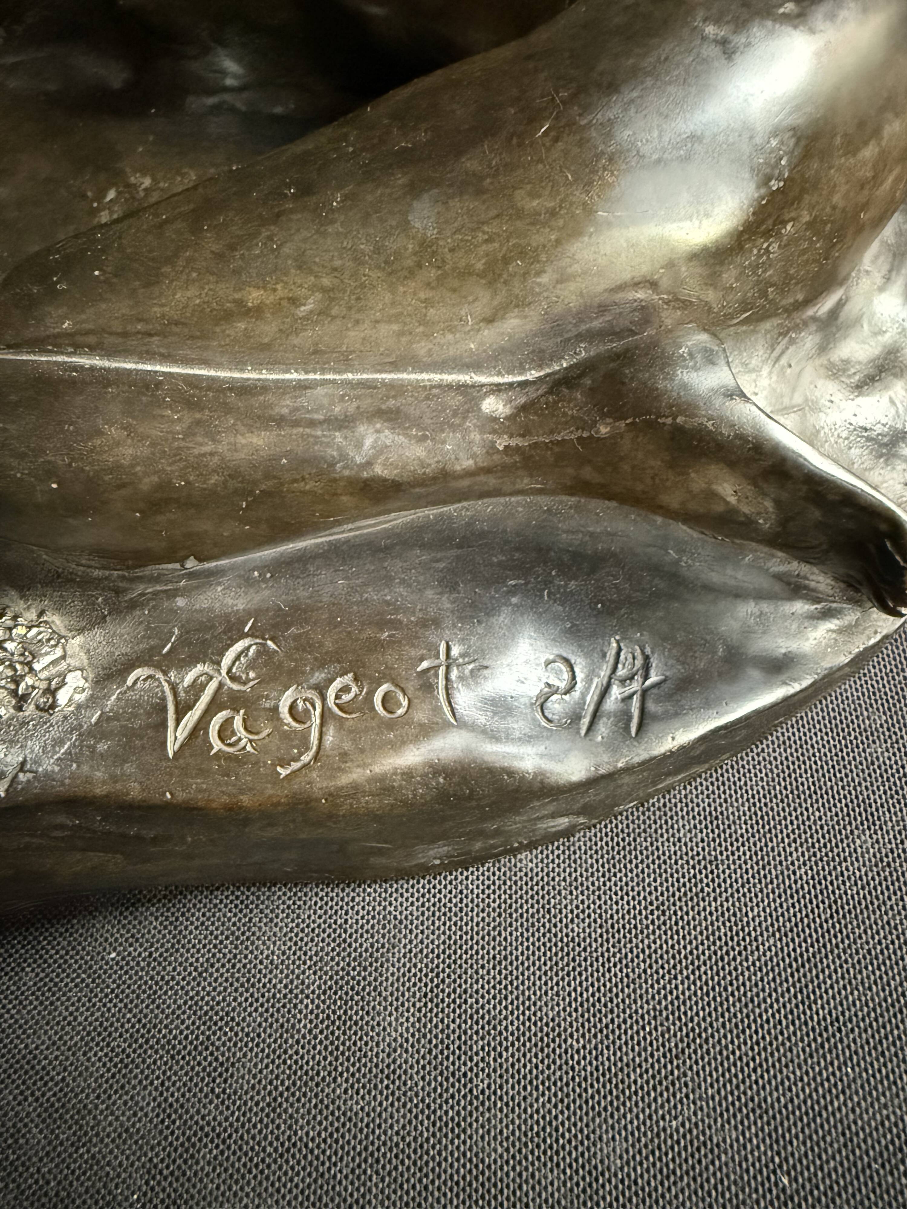 Patinated bronze sculpture – Valérie Fageot – 2007 Bimaris 2/7