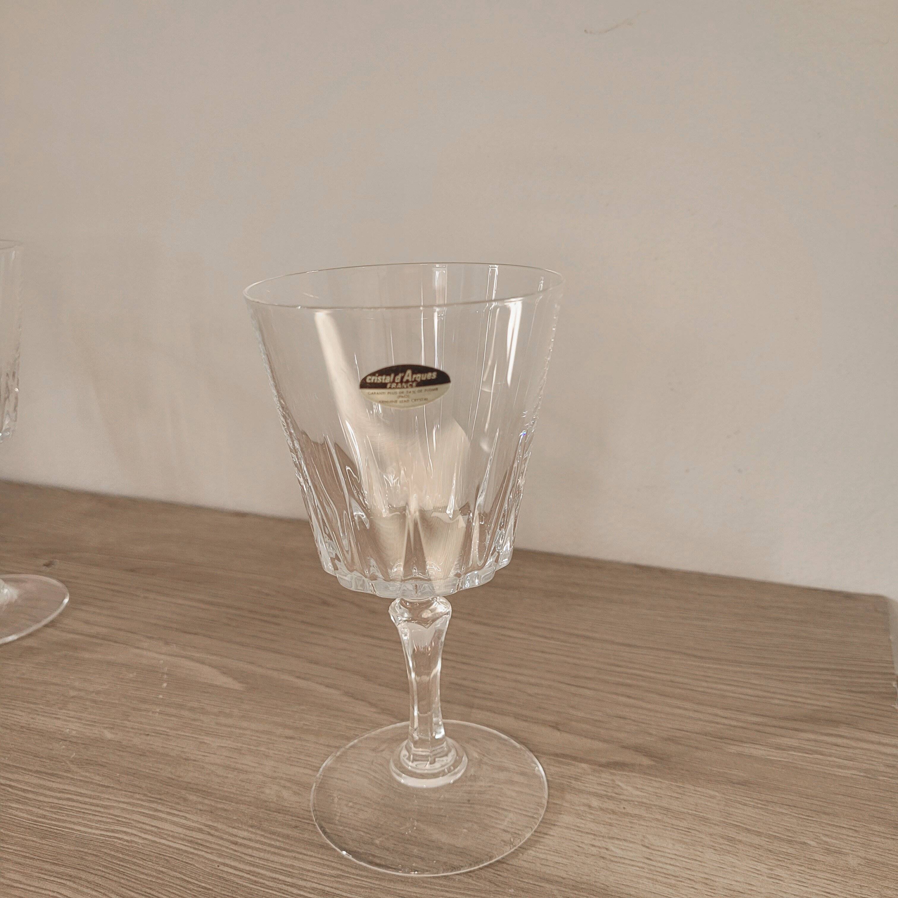 Set of 6 Cristal d'Arques wine glasses - Versailles