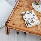 Table basse en rotin