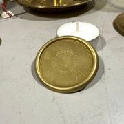 Bougeoirs en laiton Peter Jensen Copenhagen, Danemark, années 1960