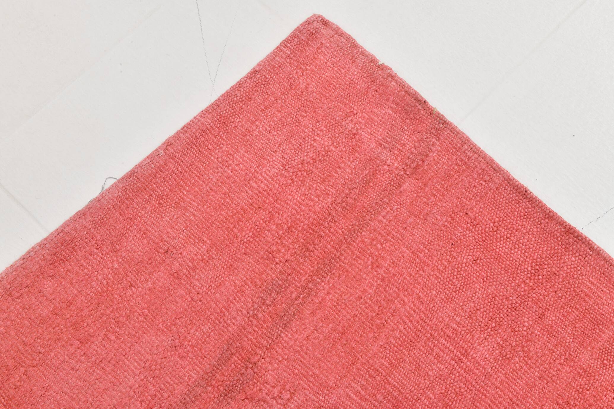 Pink Salmon Vintage Runner Rug, 79x345Cm