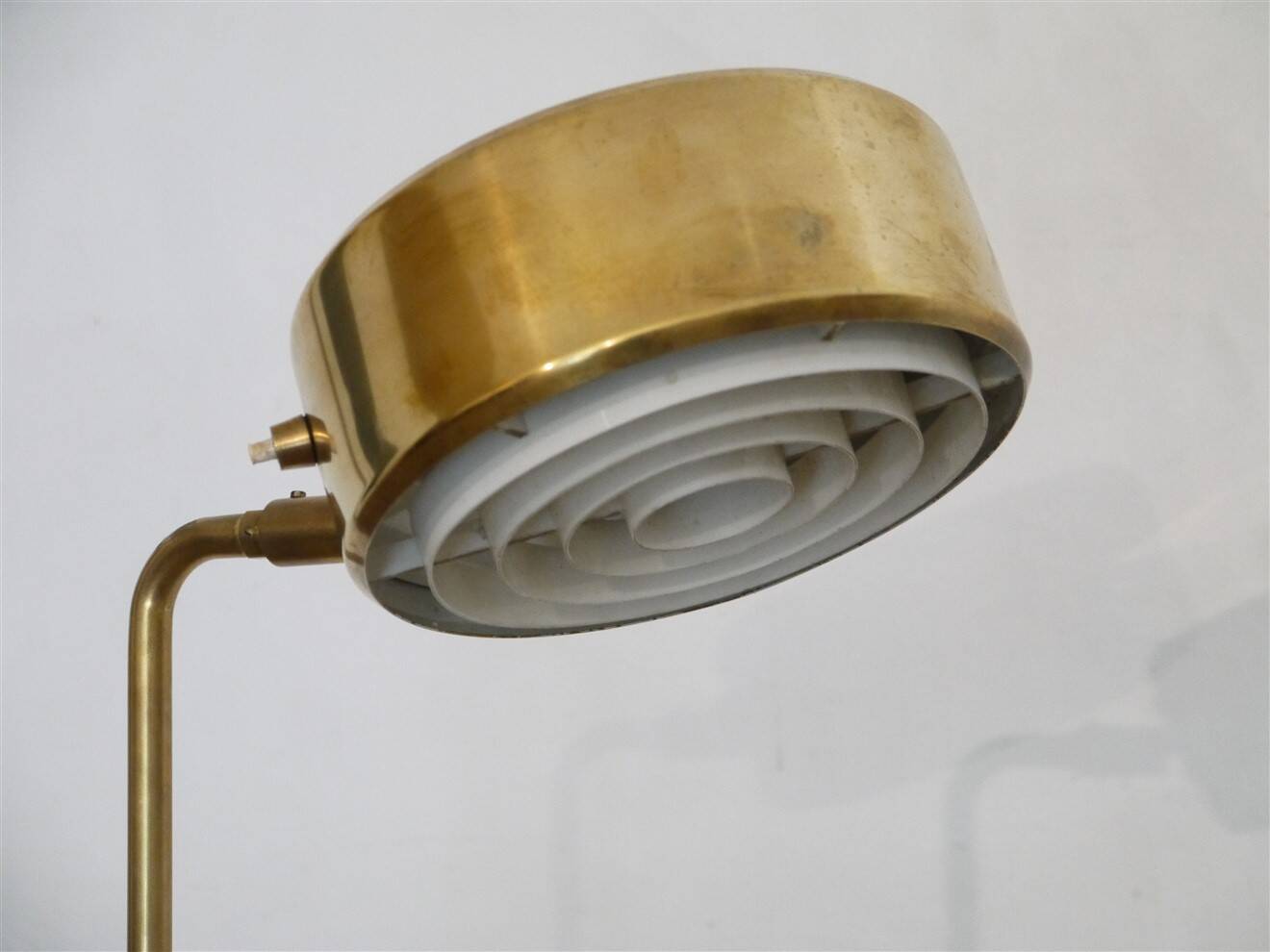 'Olympia' brass floor lamp by Anders Pehrson