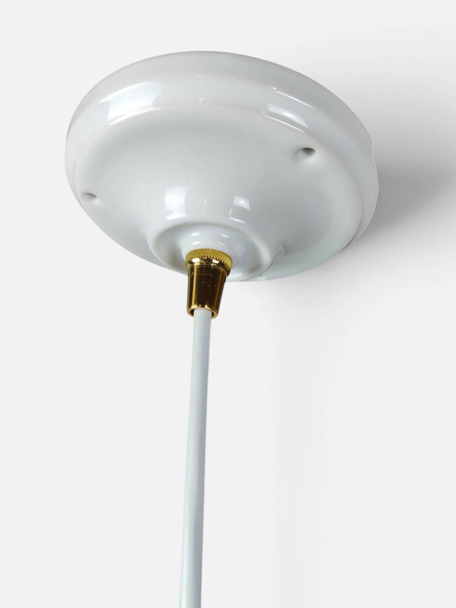 Suspension corolle 70s en verre de Murano texturé