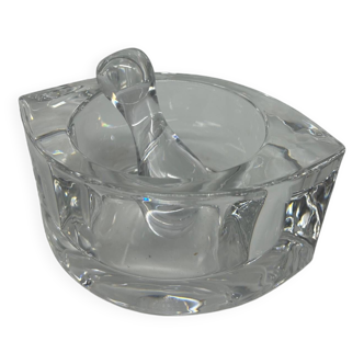 Ashtray with pestle in sèvres crystal