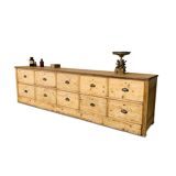 Large Antique Craft Furniture 300 cm Grocery Buffet Vintage 1920