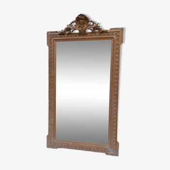 Old large golden mirror