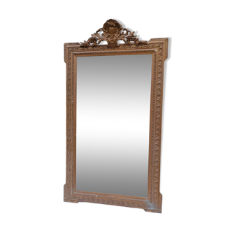 Old large golden mirror