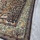 Persian Qom Silk on Silk 80x130 - Tree of Life Black and Gold - Very Fine