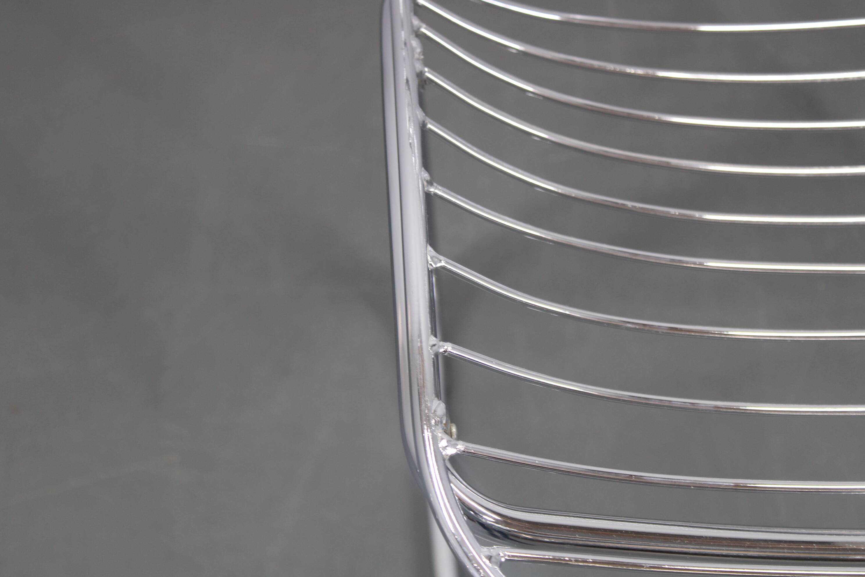 1970s Pair of Gastone Rinaldi Chromed Steel Chairs for Rima, Italy