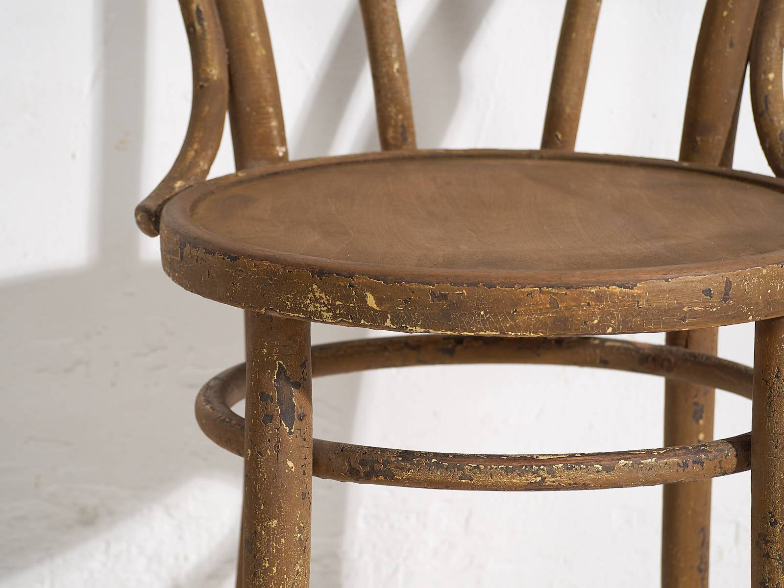 Antique Viennese-style cafe chair (circa 1920)