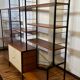 Etagères vintage des années 60 modulables avec caisson