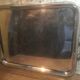 Silver metal service tray 80s