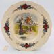 6 dessert plates "Obernai" from the Sarreguemines pottery.