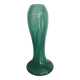 Vintage speckled green marbled glass vase, art nouveau