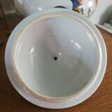 Ceramic candy box with rooster decor