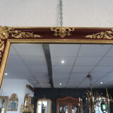Golden and lacquered mirror 81x75cm