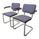 Set of 2 Vintage Office Purple Cesca Style Armchair / Stol Kamnik Yugo