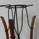 Porte plante design rotin metal années 50