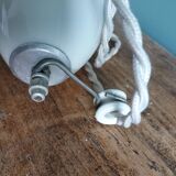 Adjustable "rise and fall" suspension, opaline and porcelain rise and fall