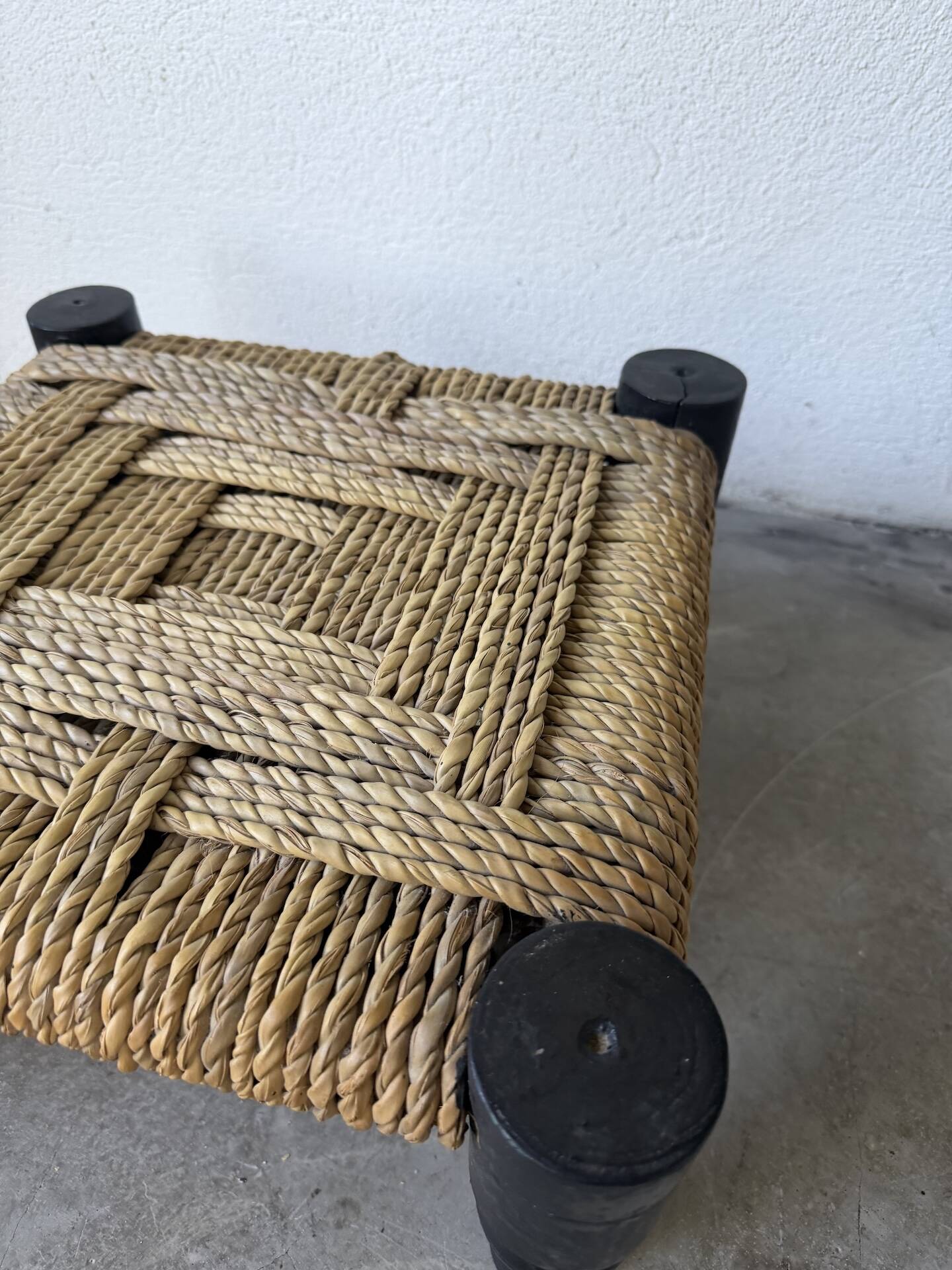 Small low stool or footrest DLC Audoux Minet