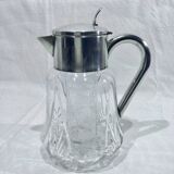 Crystal and silver-plated jug