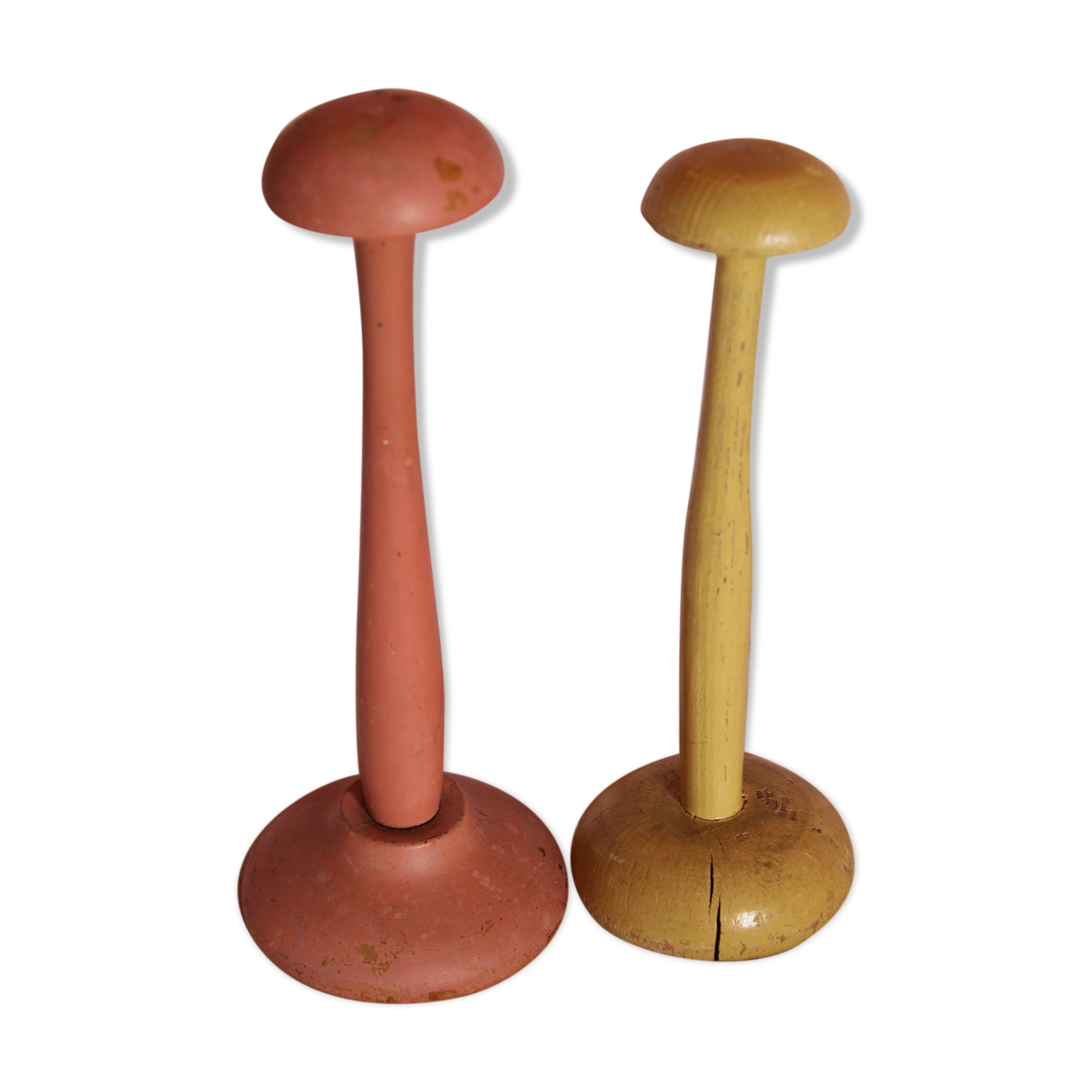 Lot of 2 old hat holders