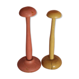 Lot of 2 old hat holders