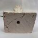 White terracotta lamp foot, 20th