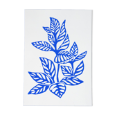 Linogravure originale - Fleur tropicale