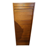 Filing cabinet with curtain