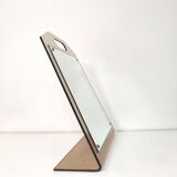Dressing table mirror inclined plexiglass trapeze shape 70s