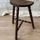 Turned wooden tripod stool 1950