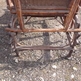 Wicker and rattan armchair 1900