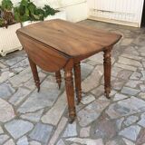 Round table 6 feet 3 solid walnut extensions