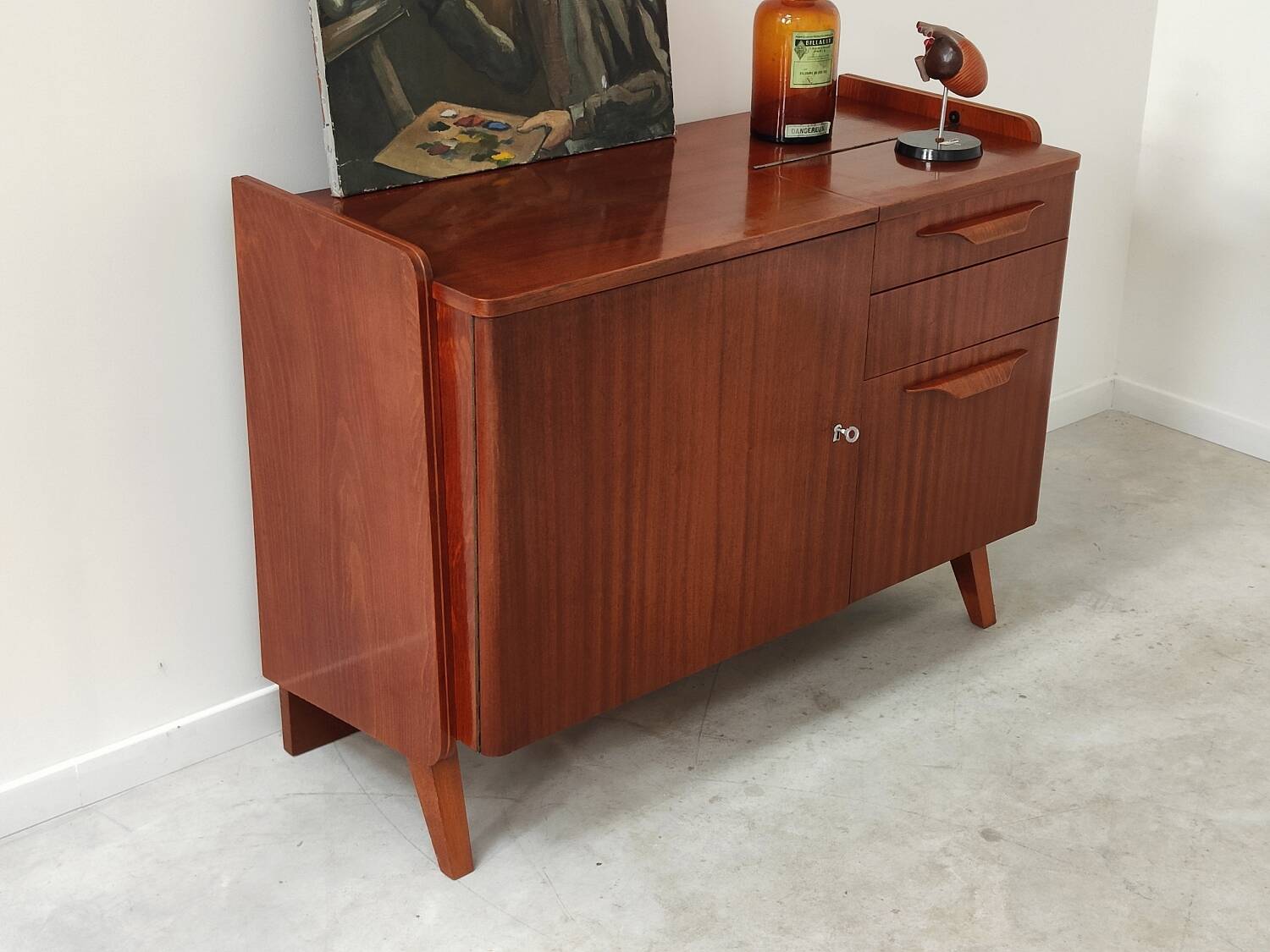 Low sideboard by Frantisek Jirak for Tatra Nabytok 1959
